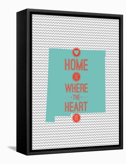 Home Is Where The Heart Is - New Mexico-null-Framed Stretched Canvas