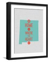 Home Is Where The Heart Is - New Mexico-null-Framed Art Print