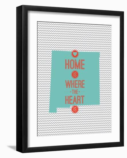 Home Is Where The Heart Is - New Mexico-null-Framed Art Print