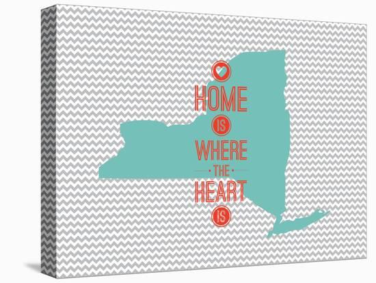 Home Is Where The Heart Is - New York-null-Stretched Canvas