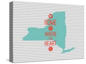 Home Is Where The Heart Is - New York-null-Stretched Canvas