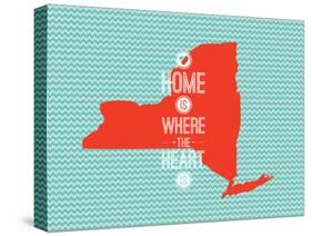 Home Is Where The Heart Is - New York-null-Stretched Canvas