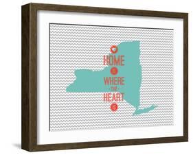 Home Is Where The Heart Is - New York-null-Framed Art Print