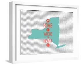 Home Is Where The Heart Is - New York-null-Framed Art Print