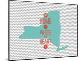 Home Is Where The Heart Is - New York-null-Mounted Art Print