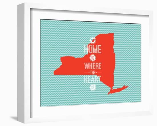 Home Is Where The Heart Is - New York-null-Framed Art Print