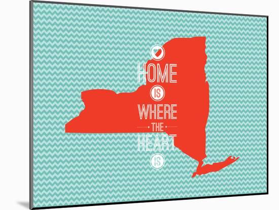 Home Is Where The Heart Is - New York-null-Mounted Art Print