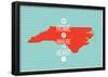 Home Is Where The Heart Is - North Carolina-null-Framed Poster