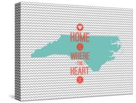 Home Is Where The Heart Is - North Carolina-null-Stretched Canvas