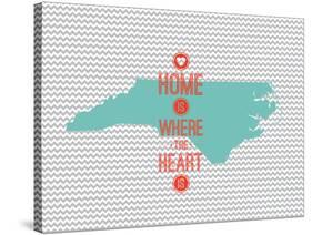 Home Is Where The Heart Is - North Carolina-null-Stretched Canvas