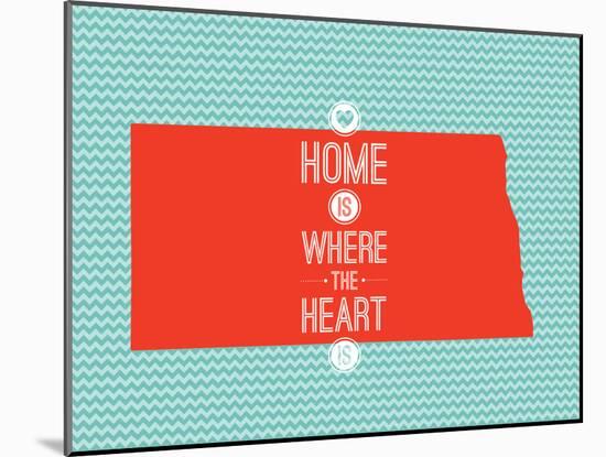 Home Is Where The Heart Is - North Dakota-null-Mounted Art Print