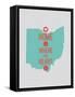 Home Is Where The Heart Is - Ohio-null-Framed Stretched Canvas