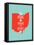 Home Is Where The Heart Is - Ohio-null-Framed Stretched Canvas
