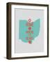 Home Is Where The Heart Is - Ohio-null-Framed Art Print