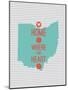 Home Is Where The Heart Is - Ohio-null-Mounted Art Print