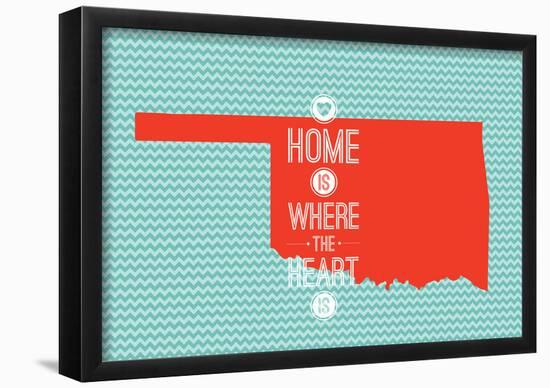 Home Is Where The Heart Is - Oklahoma-null-Framed Poster