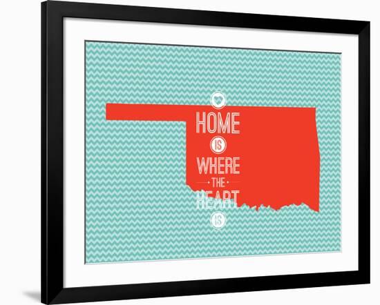 Home Is Where The Heart Is - Oklahoma-null-Framed Art Print