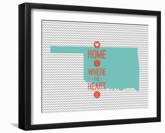 Home Is Where The Heart Is - Oklahoma-null-Framed Art Print