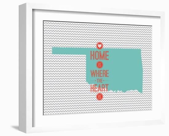 Home Is Where The Heart Is - Oklahoma-null-Framed Art Print
