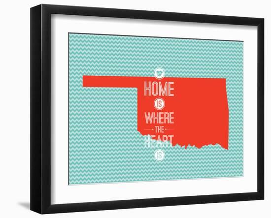 Home Is Where The Heart Is - Oklahoma-null-Framed Art Print