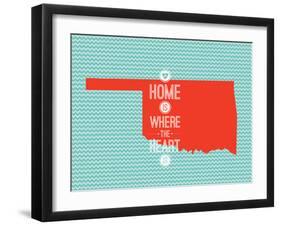 Home Is Where The Heart Is - Oklahoma-null-Framed Art Print