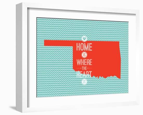 Home Is Where The Heart Is - Oklahoma-null-Framed Art Print