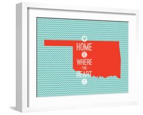 Home Is Where The Heart Is - Oklahoma-null-Framed Art Print