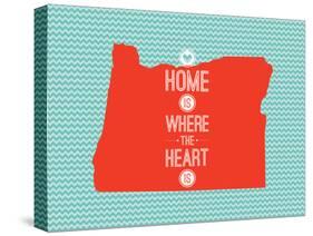 Home Is Where The Heart Is - Oregon-null-Stretched Canvas
