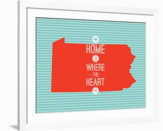 Home Is Where The Heart Is - Pennsylvania-null-Framed Art Print