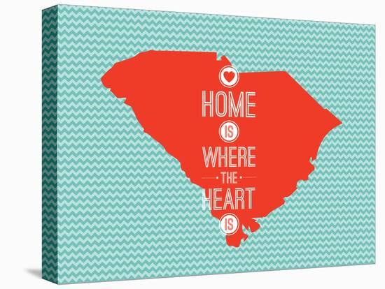 Home Is Where The Heart Is - South Carolina-null-Stretched Canvas