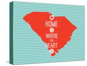 Home Is Where The Heart Is - South Carolina-null-Stretched Canvas