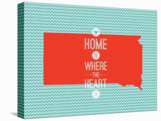 Home Is Where The Heart Is - South Dakota-null-Stretched Canvas