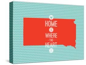 Home Is Where The Heart Is - South Dakota-null-Stretched Canvas