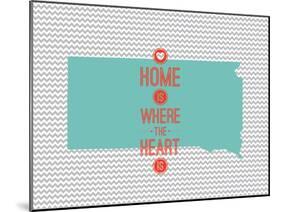 Home Is Where The Heart Is - South Dakota-null-Mounted Art Print