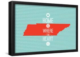 Home Is Where The Heart Is - Tennessee-null-Framed Poster