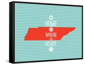 Home Is Where The Heart Is - Tennessee-null-Framed Stretched Canvas