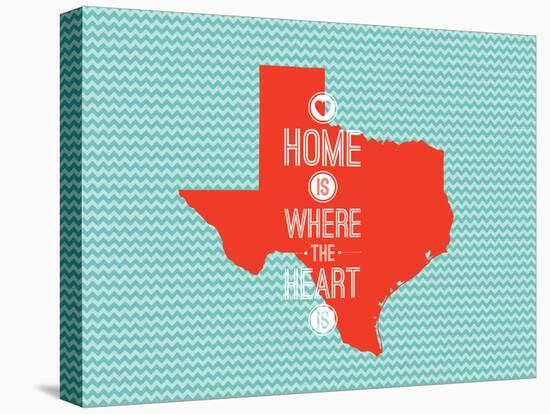 Home Is Where The Heart Is - Texas-null-Stretched Canvas