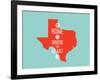 Home Is Where The Heart Is - Texas-null-Framed Art Print