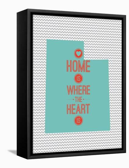Home Is Where The Heart Is - Utah-null-Framed Stretched Canvas