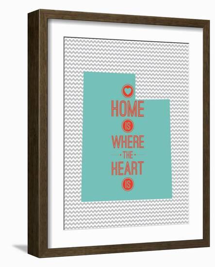 Home Is Where The Heart Is - Utah-null-Framed Art Print