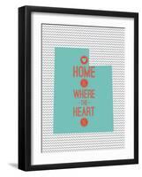 Home Is Where The Heart Is - Utah-null-Framed Art Print