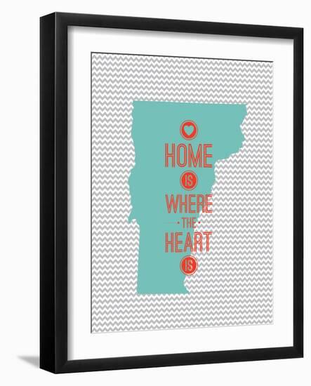 Home Is Where The Heart Is - Vermont-null-Framed Art Print