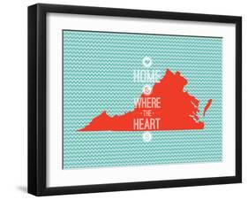 Home Is Where The Heart Is - Virginia-null-Framed Art Print