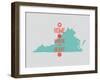 Home Is Where The Heart Is - Virginia-null-Framed Premium Giclee Print