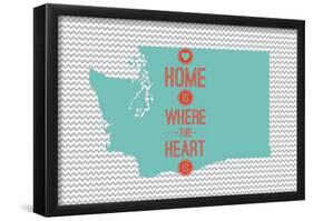 Home Is Where The Heart Is - Washington-null-Framed Poster