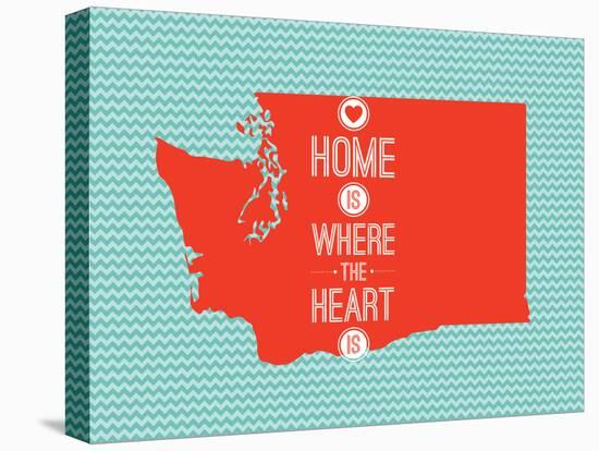 Home Is Where The Heart Is - Washington-null-Stretched Canvas