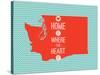 Home Is Where The Heart Is - Washington-null-Stretched Canvas