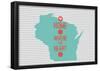 Home Is Where The Heart Is - Wisconsin-null-Framed Poster