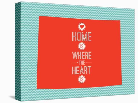 Home Is Where The Heart Is - Wyoming-null-Stretched Canvas