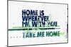 Home is Wherever I'm with You, 2017 (Collage on Canvas)-Teis Albers-Mounted Giclee Print